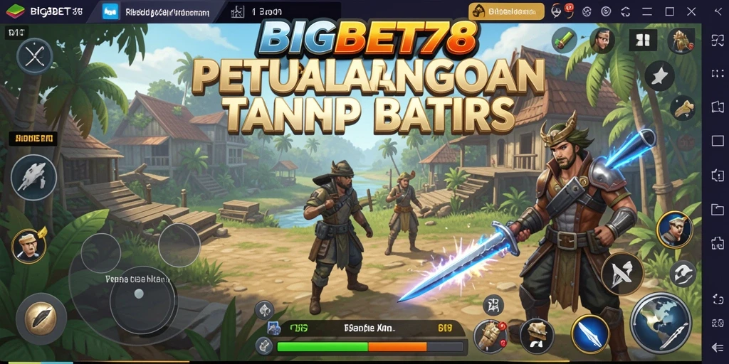 Tampilan gameplay yang epik dari dunia terbuka BIGBET78.