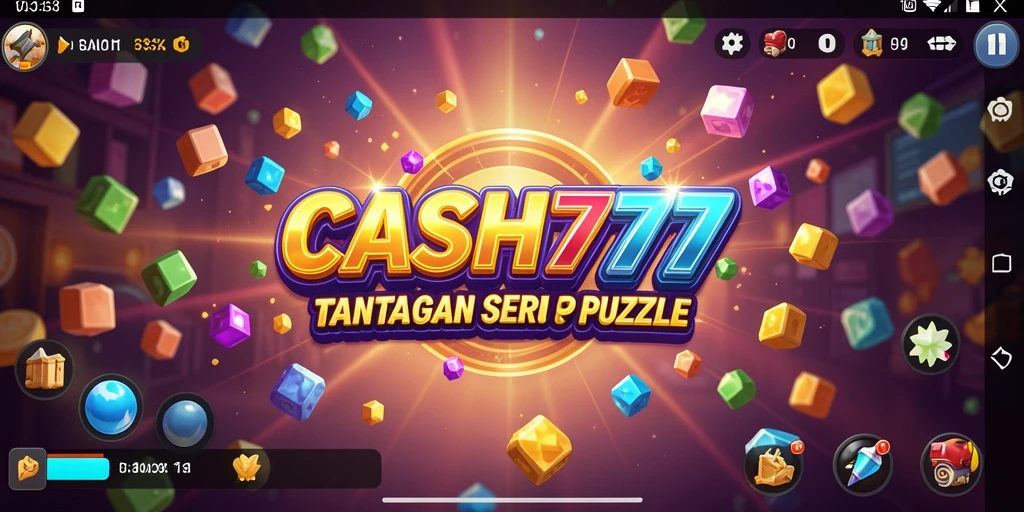 Screenshot utama CASH777 menampilkan gameplay Puzzle yang menarik dan menantang.