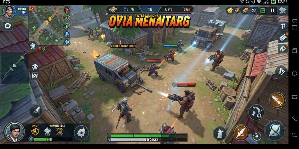Tampilan permainan D73 yang penuh aksi dan strategi.