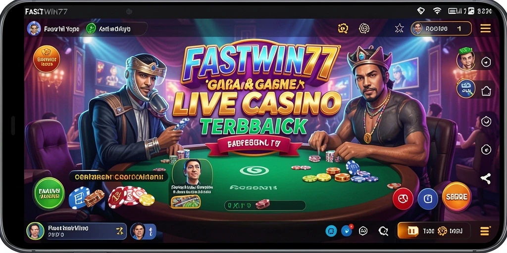 Tampilan gameplay Live Casino FASTWIN77 yang mendebarkan.