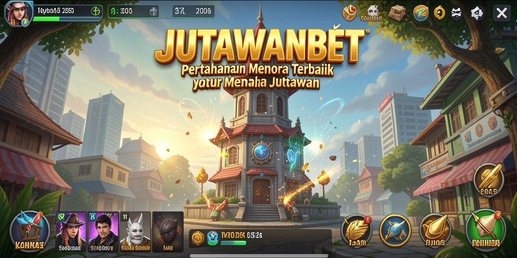 Gameplay menarik JUTAWANBET dengan strategi Tower Defense.