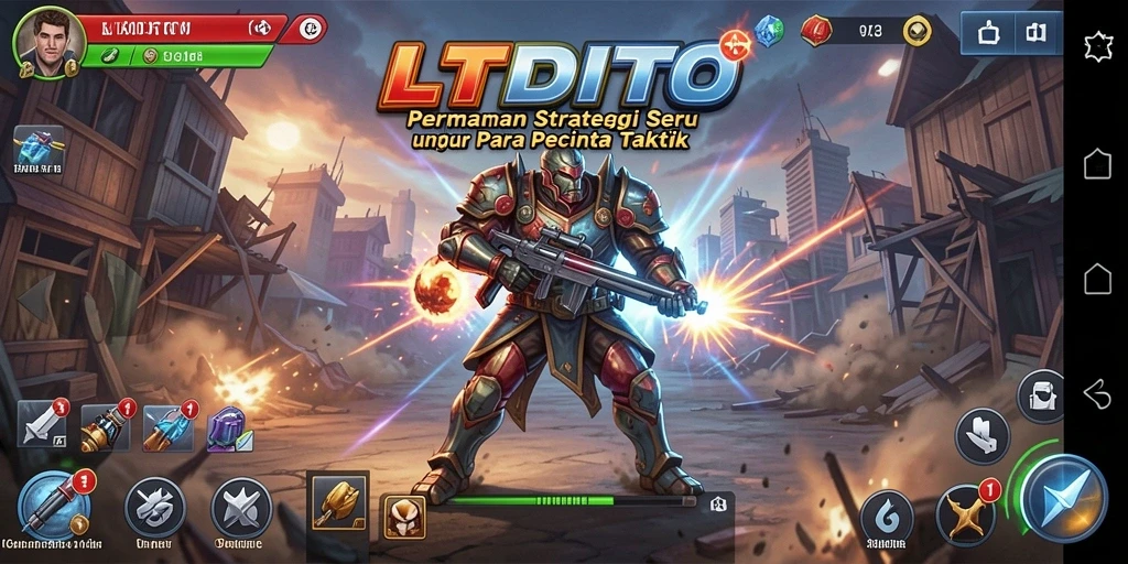 Screenshot LTDTOTO menampilkan aksi strategis yang intens.