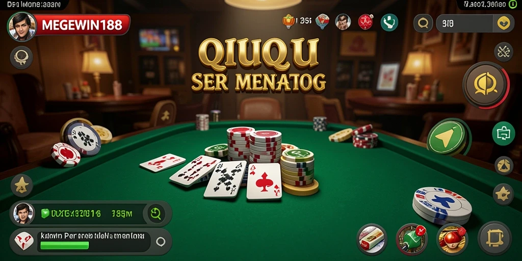 Tampilan gameplay menarik MEGEWIN188 dengan nuansa QiuQiu.