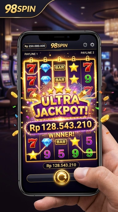 Tampilan antarmuka pengguna 98spin yang intuitif.